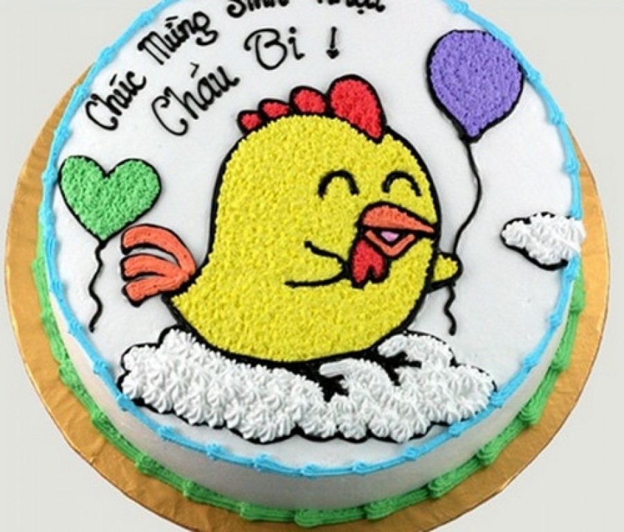 
			Tham khảo mẫu bánh kem hình chú Gà đáng yêu cho người tuổi Dậu
		